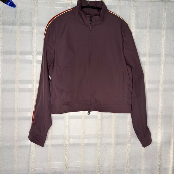 wild fable Jackets & Blazers - Wild Fable Track Jacket Womens Medium Purple Excellent Zip Up Side Stripe